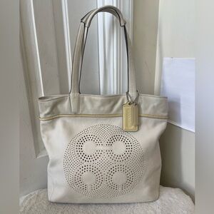 Coach Leather Tote Bag EUC
